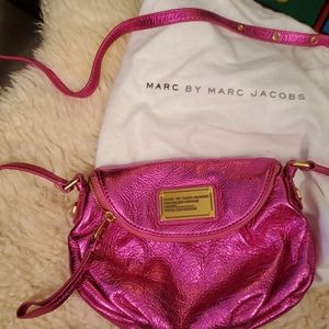 Marc Jacob's fushia metallic purse